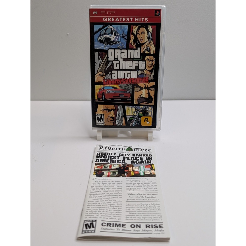 Grand Theft Auto: Liberty City Stories Sony PSP [Greatest Hits] w/ Manual no map
